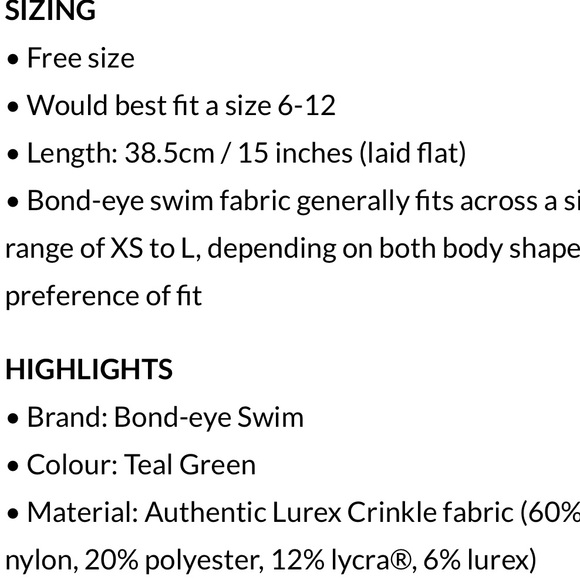 NWT Bond-Eye COCO Skirt/Tube top, One size fits all. - Picture 11 of 12